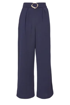 Quiz Buckle Palazzo Trousers Navy New