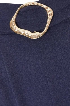 Quiz Buckle Palazzo Trousers Navy New
