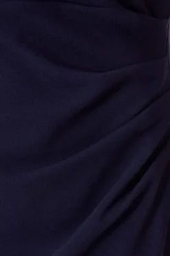 Quiz Chiffon Bardot Maxi Dress Navy Clearance
