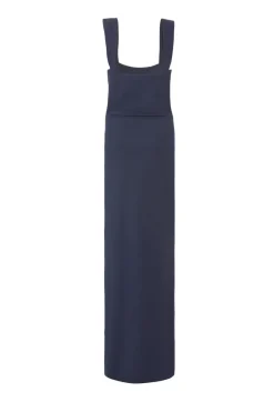 Quiz Navy Diamante Bow Maxi Dress Clearance