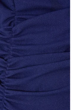Quiz Drop Shoulder Midi Dress Navy New