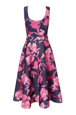 Quiz Navy Floral Midaxi Dress New