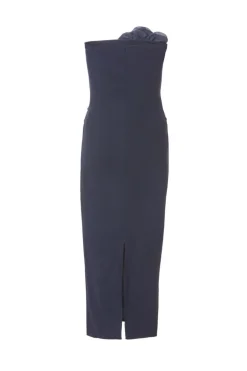 Quiz Navy Flower Embellished Midaxi Dress Online