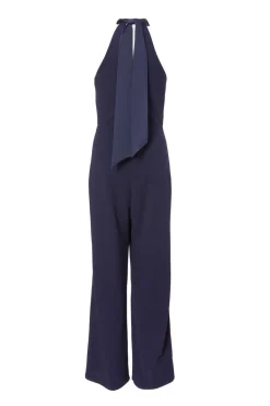 Quiz Navy Halter Neck Jumpsuit