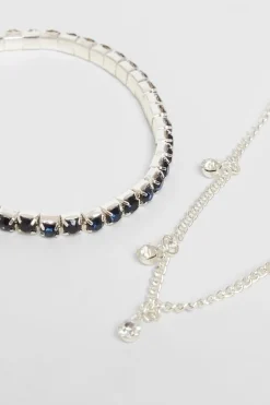 Quiz Jewel Bracelet Set Navy Sale