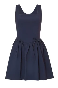 Quiz Navy Layered Mini Dress New