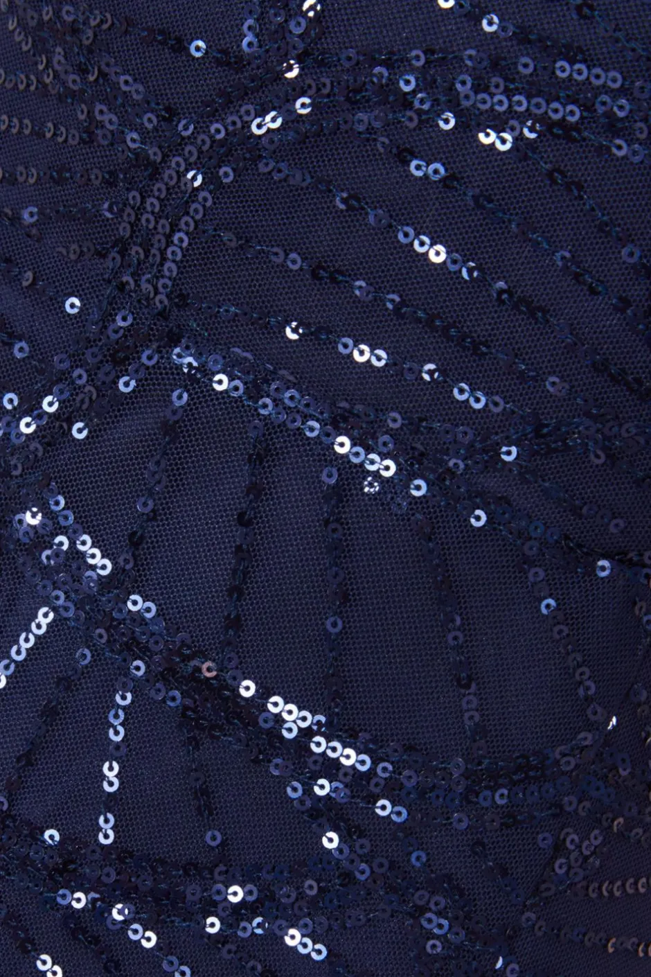 Quiz Navy Sequin Fishtail Maxi Dress Outlet