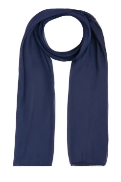 Quiz Sheer Scarf Navy Discount