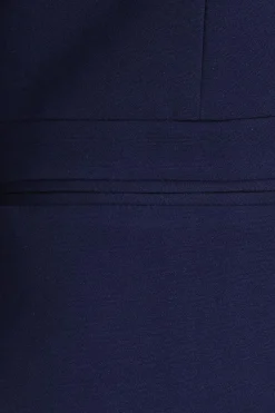 Quiz Tailored Cropped Blazer Navy Clearance