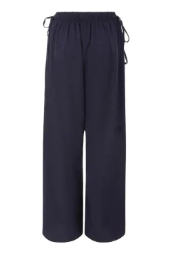 Quiz Tie Waist Palazzo Trousers Navy