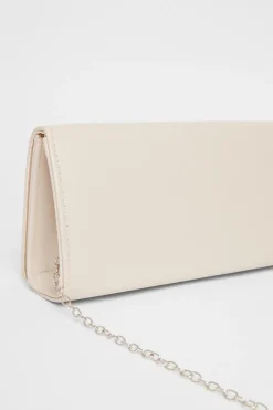 Quiz Long Clutch Bag Nude Sale