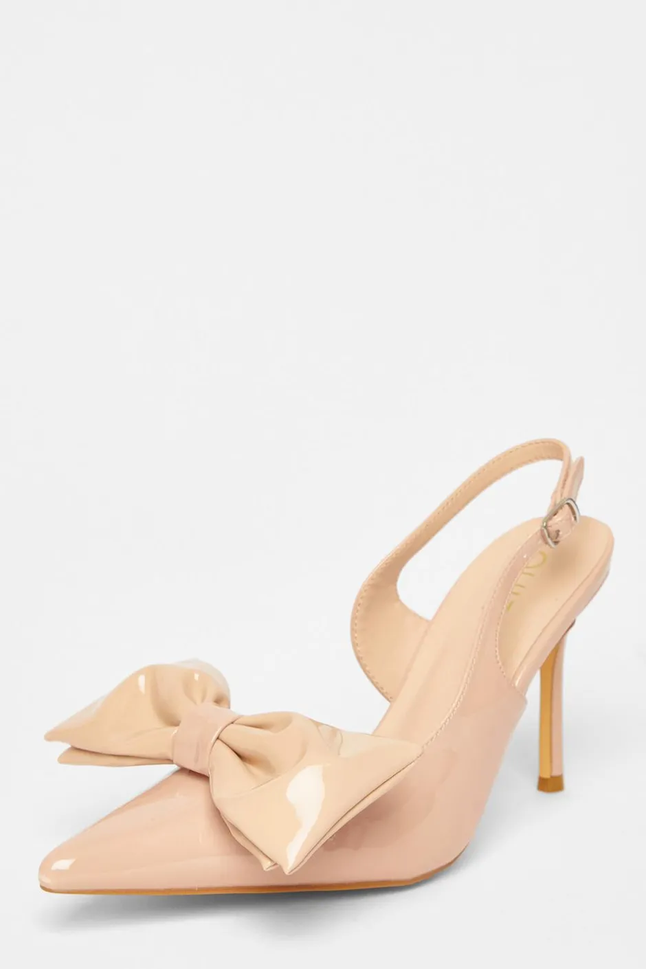 Quiz Patent Bow Court Heels Nude