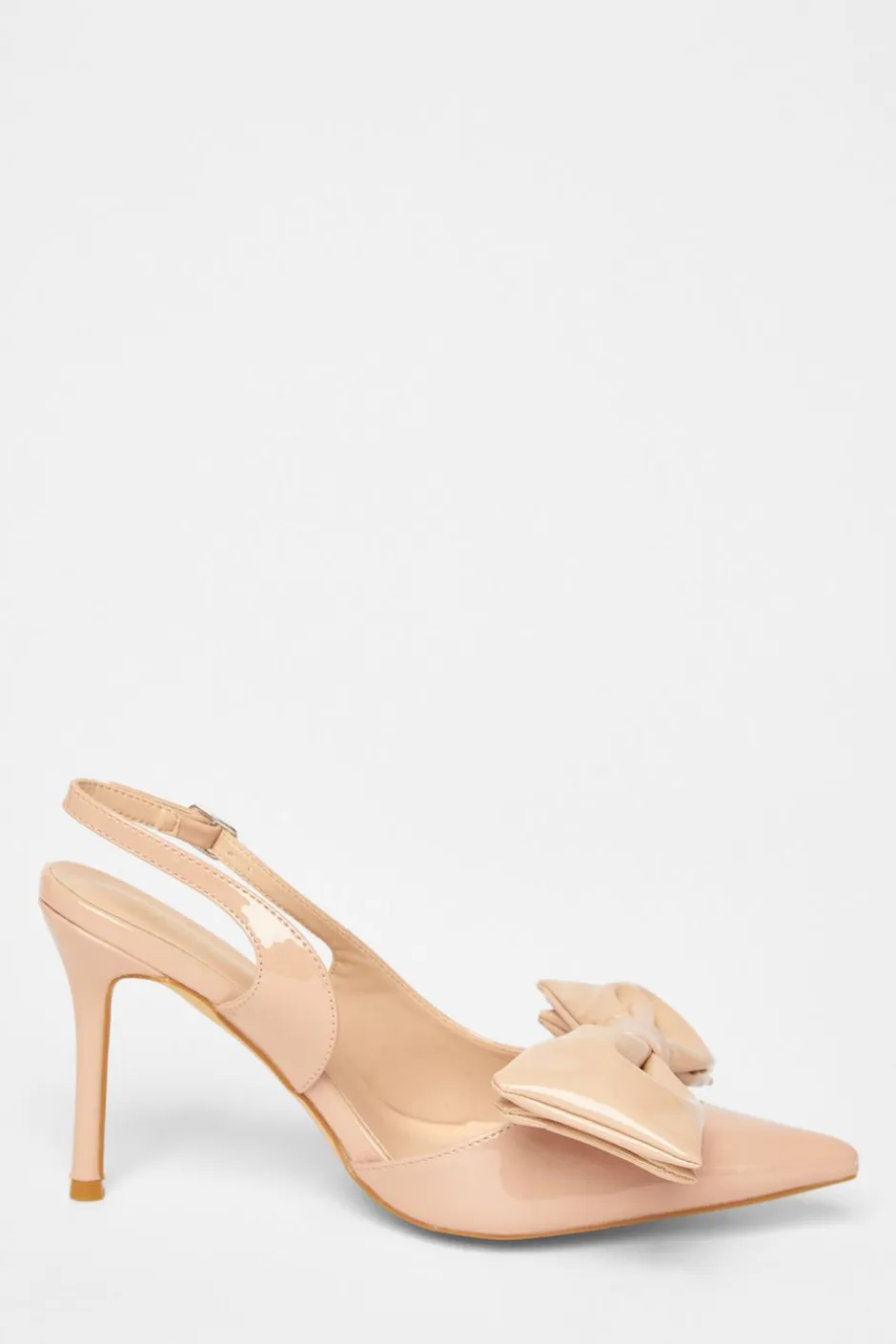 Quiz Patent Bow Court Heels Nude