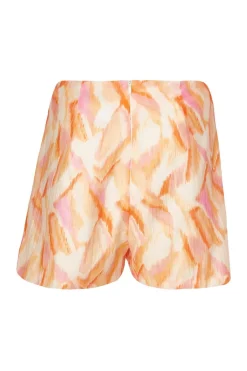 Quiz Orange Abstract Wrap Front Skort Clearance