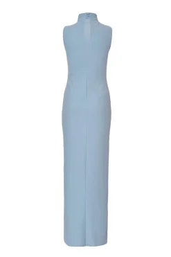 Quiz Pale Blue High Neck Maxi Dress Best