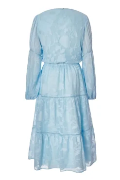 Quiz Pale Blue Jacquard Midi Dress Hot