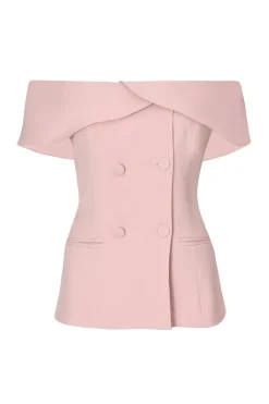 Quiz Bardot Waistcoat Pale Pink Discount