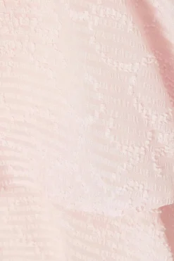 Quiz Pale Pink Chiffon Tiered Mini Dress Online