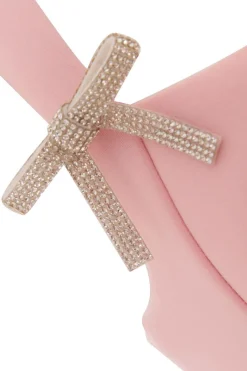 Quiz Petite Baby Pink A-Line Mini Dress Discount