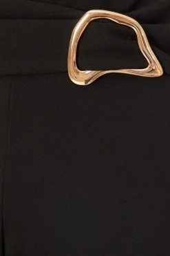 Quiz Petite Black Tie Waist Palazzo Trousers Hot