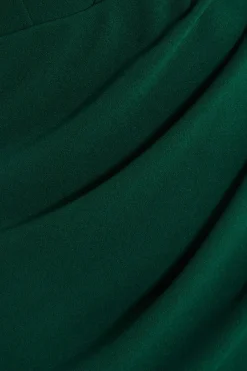 Quiz Petite Bardot Maxi Dress Bottle Green Discount