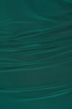 Quiz Petite Bottle Green Knot Detail Midaxi Dress Best