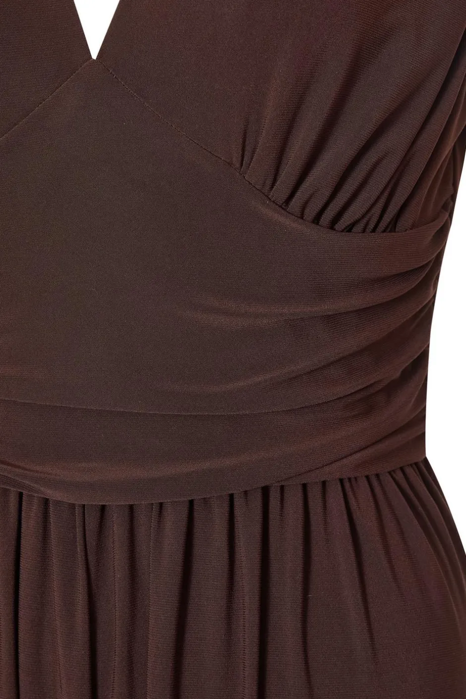 Quiz Petite Brown Ruched Jumpsuit Best