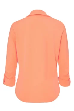 Quiz Petite Coral Ruched Sleeve Blazer New