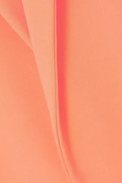 Quiz Petite Coral Ruched Sleeve Blazer New