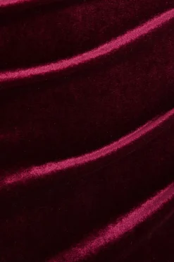 Quiz Petite Dark Red Cowl Neck Midaxi Dress Sale