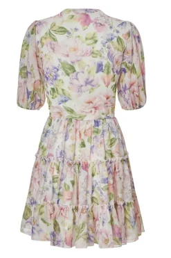 Quiz Petite Floral Chifffon Frill Skater Dress Best