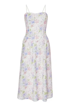 Quiz Petite Floral Embroidered Midi Dress Discount