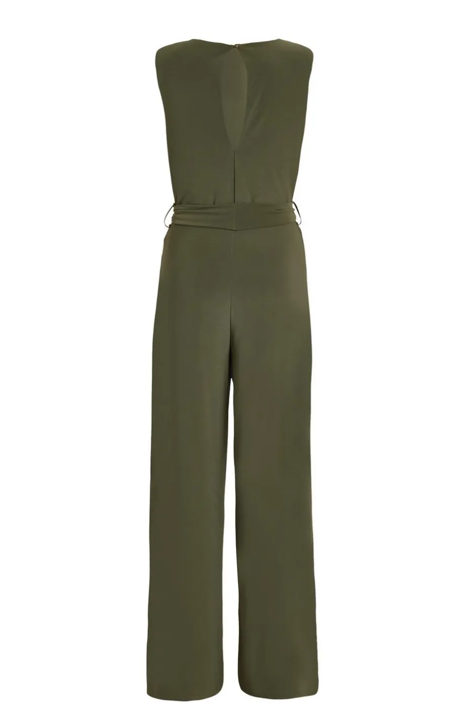 Quiz Petite Khaki Tie Waist Jumpsuit Hot