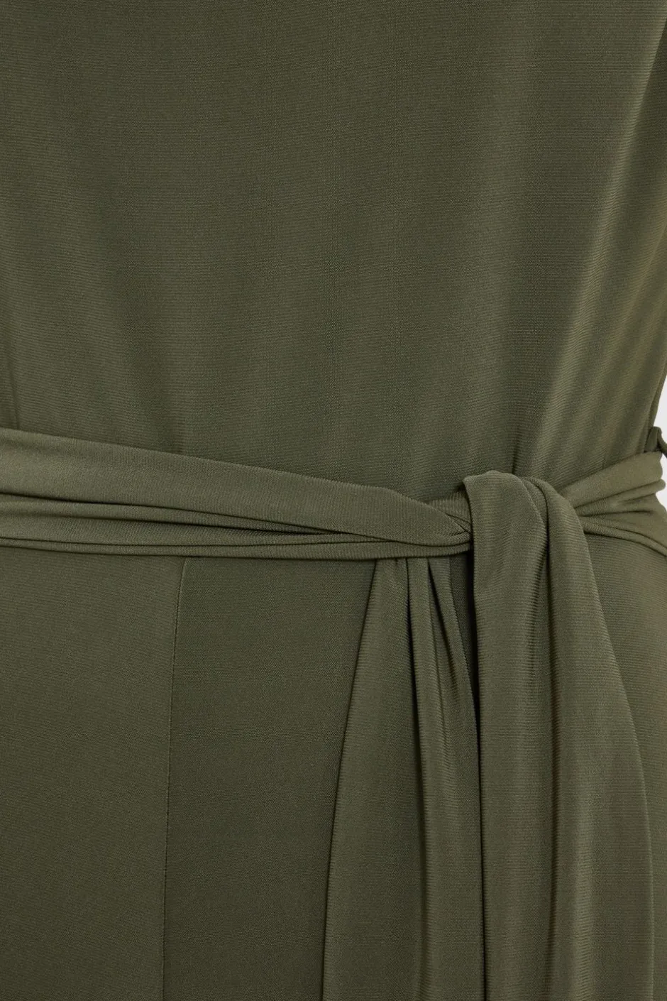 Quiz Petite Khaki Tie Waist Jumpsuit Hot