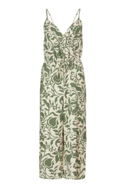 Quiz Petite Khaki Tropical Print Jumpsuit Best