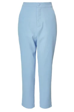 Quiz Petite Tailored Trousers Light Blue Online
