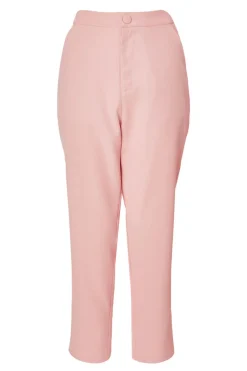 Quiz Petite Tailored Trousers Light Pink Discount