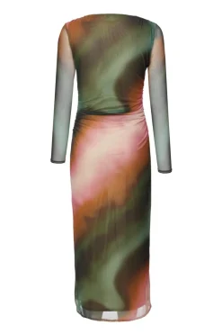 Quiz Petite Mesh Marble Print Midi Dress New