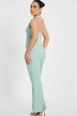 Quiz Petite Mint Tailored Waistcoat Clearance