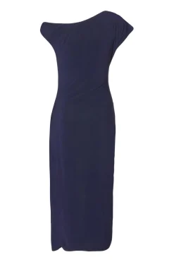 Quiz Petite Navy Asymmetric Wrap Midaxi Dress Best