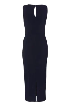 Quiz Petite Navy Buckle Detail Midi Dress New