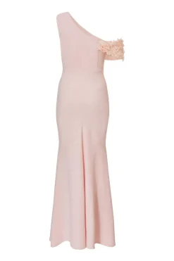 Quiz Petite Pink Floral Drop Sleeve Maxi Dress Pale Pink Sale