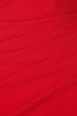 Quiz Petite Red Drop Sleeve Maxi Dress Discount