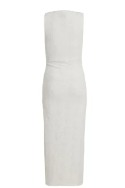 Quiz Petite White Jacquard Midaxi Dress New