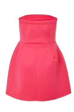 Quiz Pink Bandeau A-Line Mini Dress Outlet