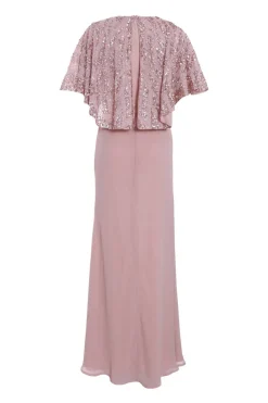 Quiz Pink Chiffon Embellished Maxi Dress Best