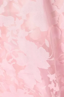 Quiz Chiffon Floral Midaxi Dress Pink Online