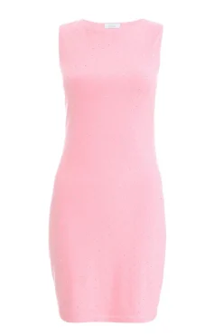 Quiz Pink Embellished Bodycon Mini Dress New