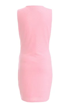 Quiz Pink Embellished Bodycon Mini Dress New