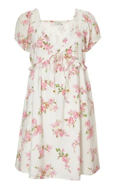 Quiz Pink Floral Puff Sleeve Mini Dress Best